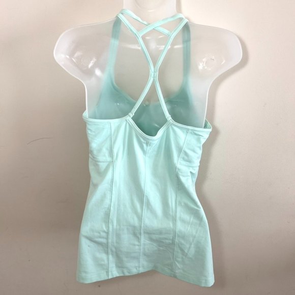 Athleta Tank Top Mint Green Raceback Sz M - Picture 3 of 6